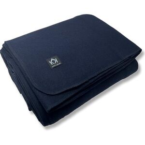 ARCTURUS Navy Lake Tahoe Wool Blanket - Queen (90x96 inches) BNWT